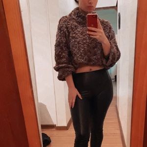 Purple Puff Hollister Sweater